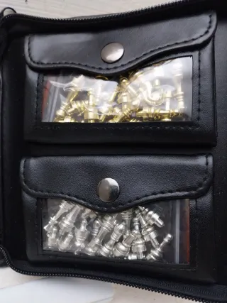 Scacchiera da viaggio in pelle