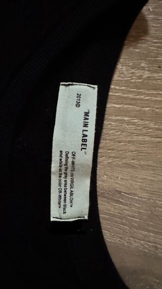 Felpa Off-White Maint Label nera taglia M