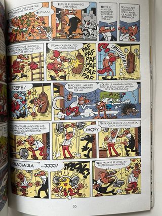 Cómics Superlopez y Mortadelo y Filemón.