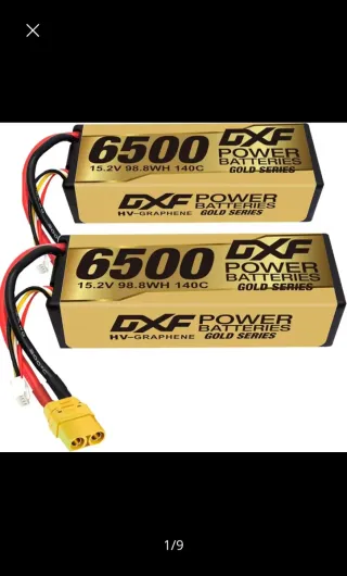 Baterías lipo DXF 6500mAh 15.2V 140C Gold