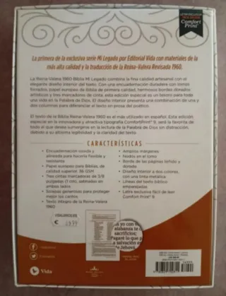 Reina Valera 1960 Biblia Mi Legado, Leathersoft...
