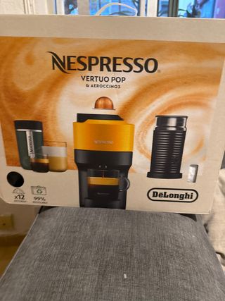 Nespresso Vertuo Pop & Aeroccino3 Negro