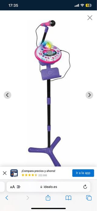 Micrófono Karaoke VTech Light Show MP3