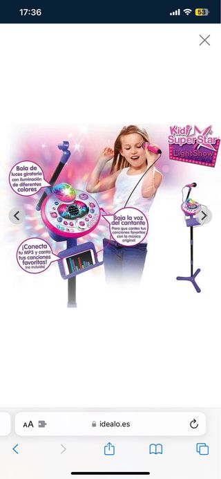 Micrófono Karaoke VTech Light Show MP3