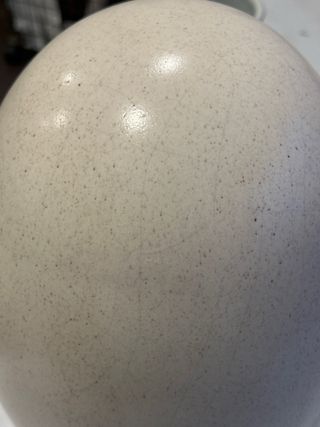 Huevo Cerámica Decorativo Beige 33cm