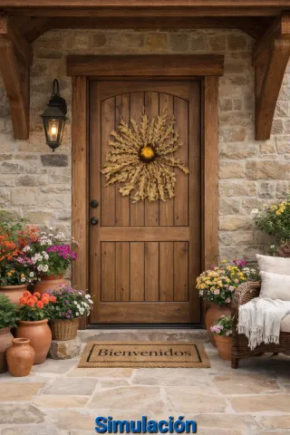 Eguzkilore NATURAL grande 53x47cm