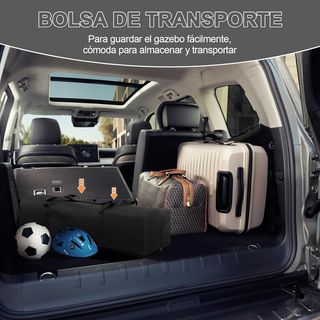 CARPAS PLEGABLES 2X2 GRISES CON PAREDES NUEVAS