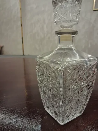 Juego Decantador Whisky y Vasos Cristal