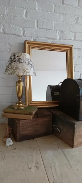 Lámpara de mesa antigua restaurada