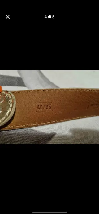 Cintura Reptik's House argenyo, Pelle