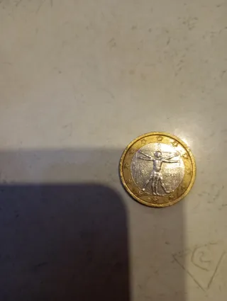 Moneda 1 Euro Vitruvio 2002
