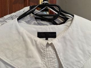 Camisa Zara Blanca Cuello Peter Pan