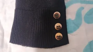 Jersey negro básico manga larga