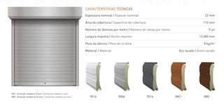 Puerta de garaje, puerta enrollable (persiana)