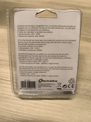 Termostato ambientale Electraline