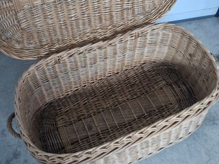 Cesta baúl mimbre grande