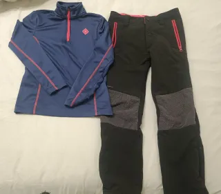 Conjunto Ropa Montaña Azul y Negro 6 a 8 años