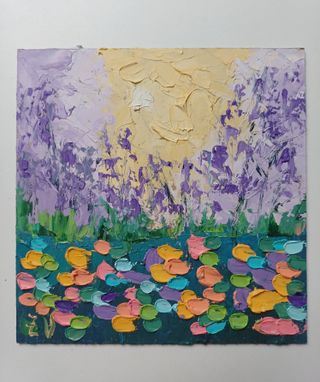 Pintura Abstracta Óleo 15x15 cm