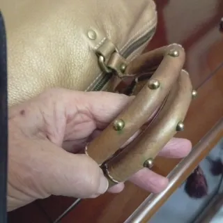 Bolso Purificación García Piel Dorado