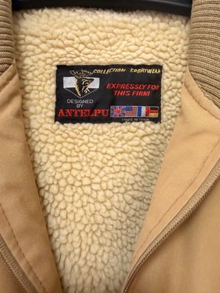 Chaqueta Antelpu Beige Borreguillo