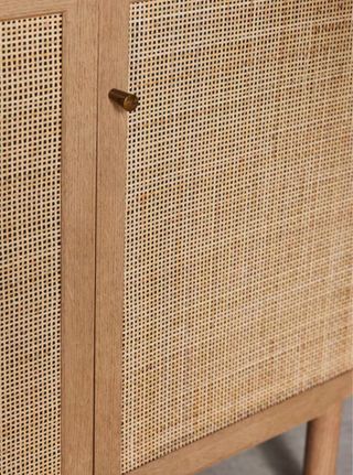 Aparador Roble y Ratán Natural