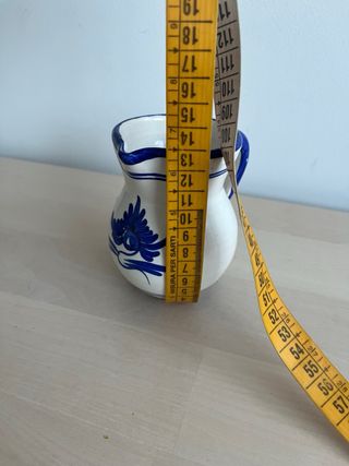 Jarrita cerámica Granadina azul y blanca