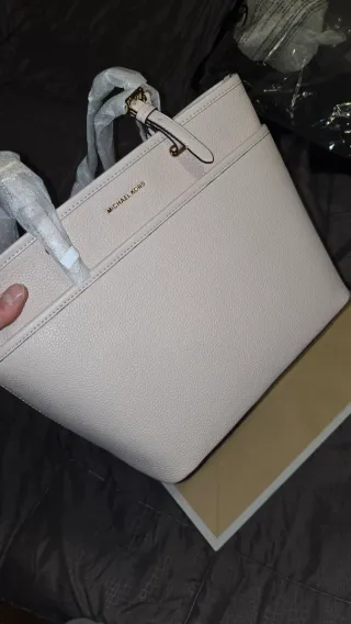 Borsa Michael Kors Beige/Rosa Nuova