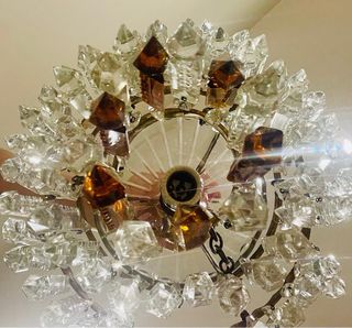 Lámpara colgante vintage cristal