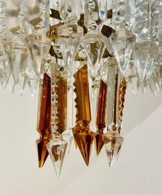 Lámpara colgante vintage cristal