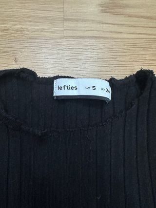 Jersey Lefties negro manga larga