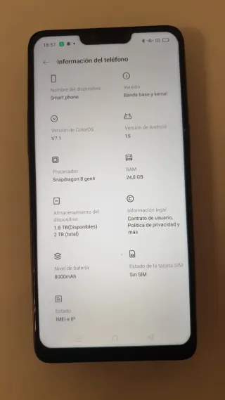 Oppo Negro Nuevo Solo Probado