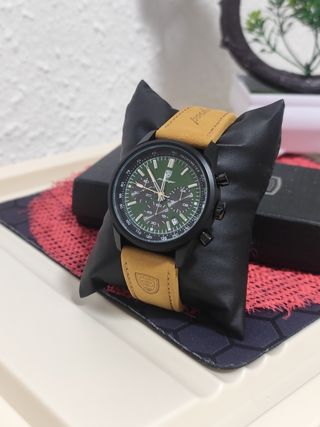Reloj poedagar hombre Verde/Marrón
