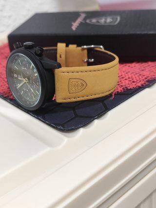 Reloj poedagar hombre Verde/Marrón