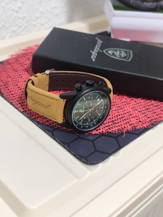 Reloj poedagar hombre Verde/Marrón