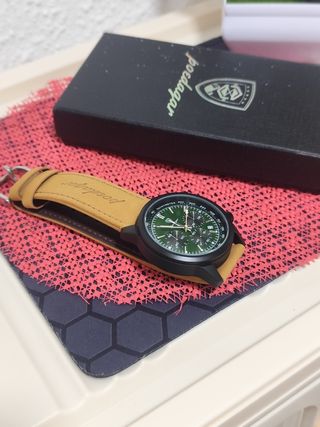 Reloj poedagar hombre Verde/Marrón