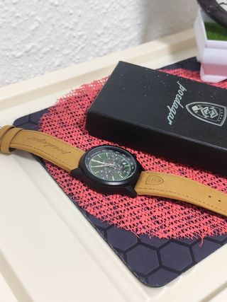Reloj poedagar hombre Verde/Marrón