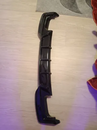 Divisor Difusor Trasero BMW Negro Brillante