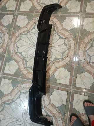 Divisor Difusor Trasero BMW Negro Brillante