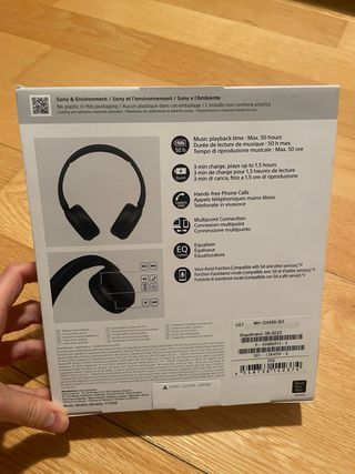 Cascos Sony WH-CH520 Inalámbricos Negros