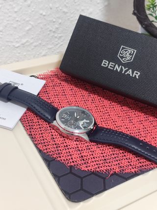 Reloj BENYAR Hombre Azul y Plateado