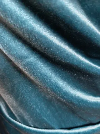 Vestido de fiesta azul verdoso