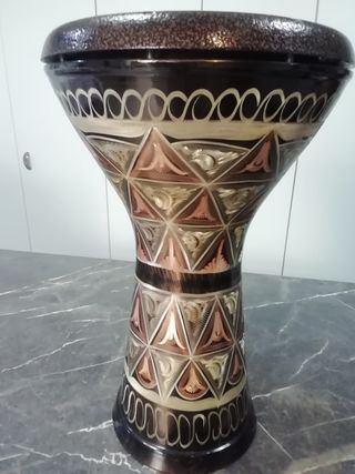 Darbuka de Cobre tambor de media copa Impecable