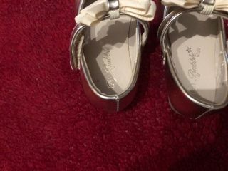 Zapatos plata lazo talla 25