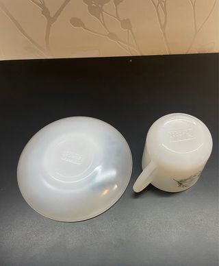 Juego 6 Tazas y Platos Arcopal Margarita Vintage