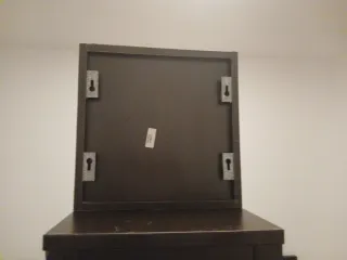 Armario de baño madera oscuro