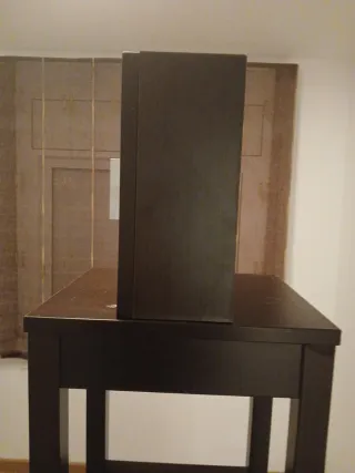 Armario de baño madera oscuro