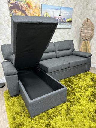 Sofa Cama Chaiselongue Nuevo con Arcon