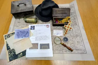 Lote Búsqueda del Tesoro: Mapa, Cofre, Lupa