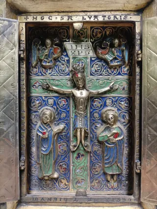 Calvario Bronce Esmalte Modesto Morató