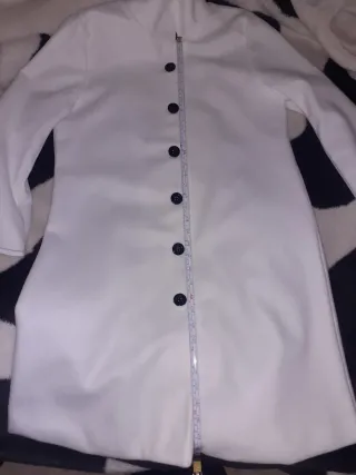 Abrigo blanco mujer
